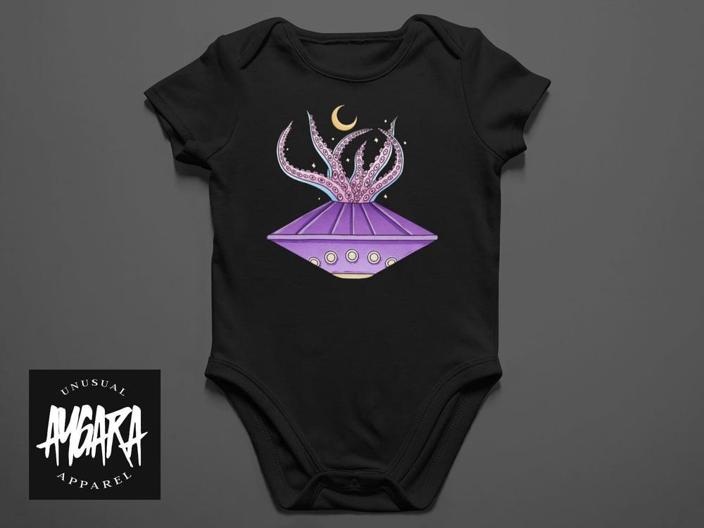 Baby "Tentacles Craft" Black Onesie - Aygara