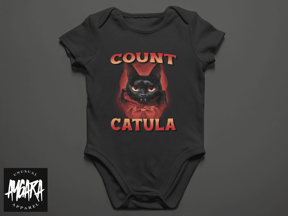 Baby-Youth "Count Catula" Black Onesie/T-Shirt - Aygara