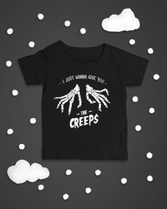 Baby-Youth "Creeps" Black Onesie/T-Shirt - Aygara