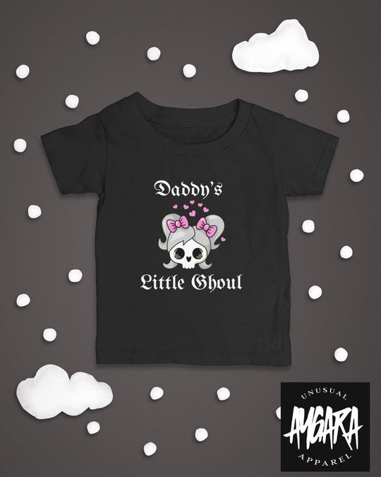 Baby-Youth "Daddy/Mommy's Little Ghoul" Black Onesie/T-Shirt - Aygara