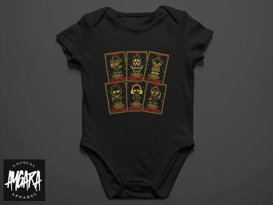 Baby-Youth Dark Horror Cards Onesie/T-Shirt - Aygara