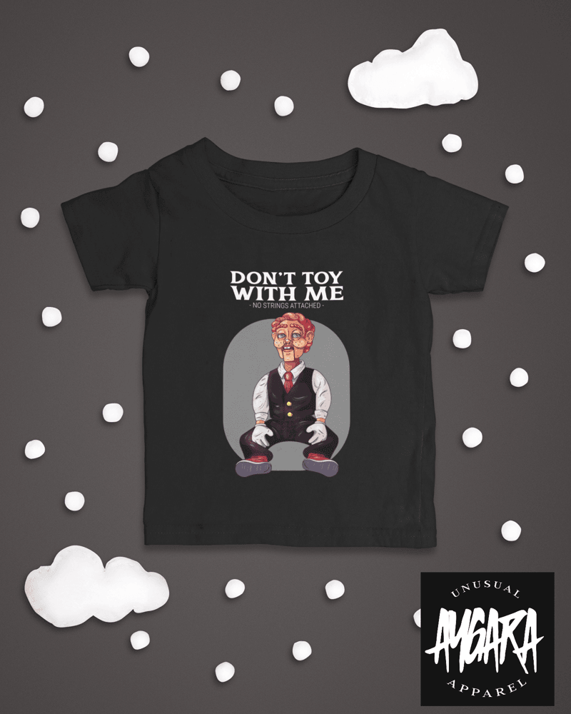 Baby-Youth "Don't Toy with Me" Black Onesie/T-Shirt - Aygara