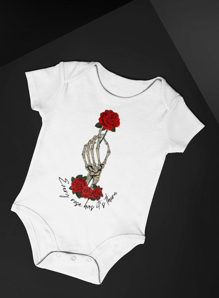 Baby-Youth "Every Rose Has It's Thorn" Onesie/T-Shirt - Aygara