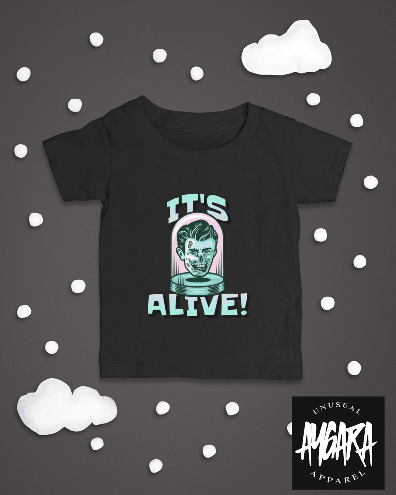 Baby-Youth "It's Alive!" Black Onesie/T-Shirt - Aygara