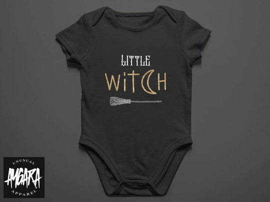 Baby-Youth 'Little Witch" Black Onesie or T-Shirt - Aygara