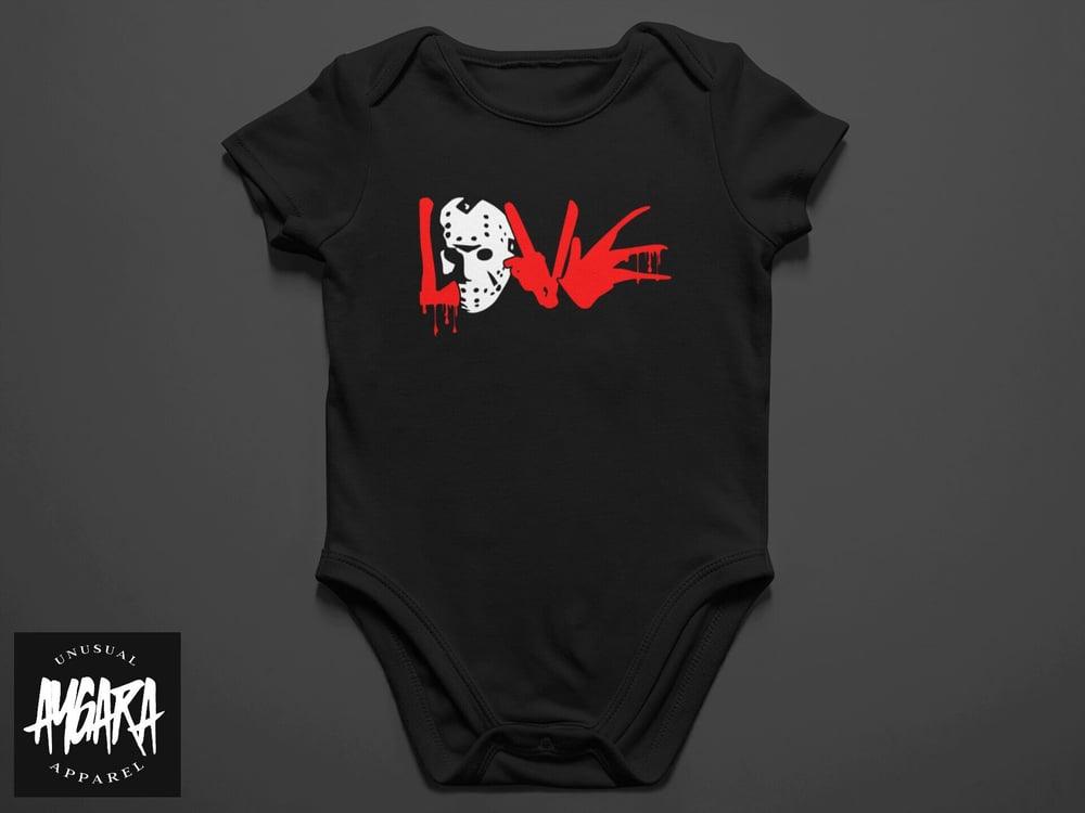 Baby-Youth "LOVE" Black Onesie/T-Shirt - Aygara