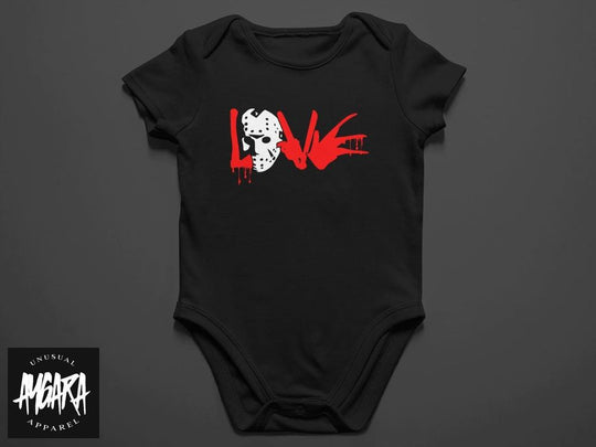 Baby-Youth "LOVE" Black Onesie/T-Shirt - Aygara