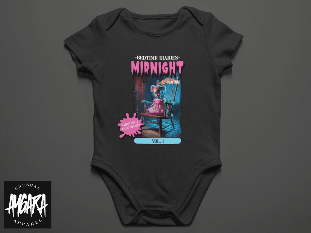 Baby-Youth "Midnight" Black Onesie/T-Shirt - Aygara