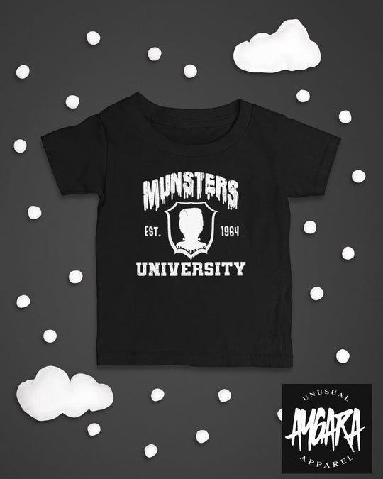 Baby-Youth "Munster's University" Black Onesie/T-Shirt - Aygara