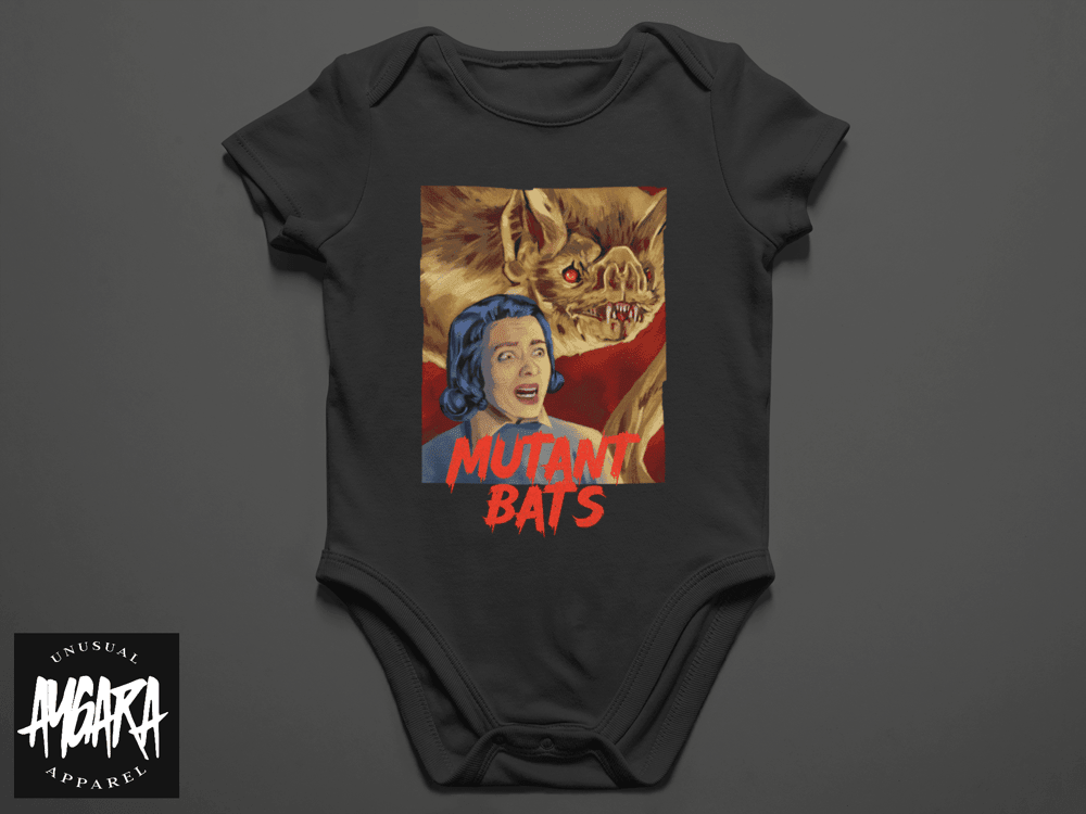 Baby-Youth "Mutant Bats" Black Onesie/T-Shirt - Aygara