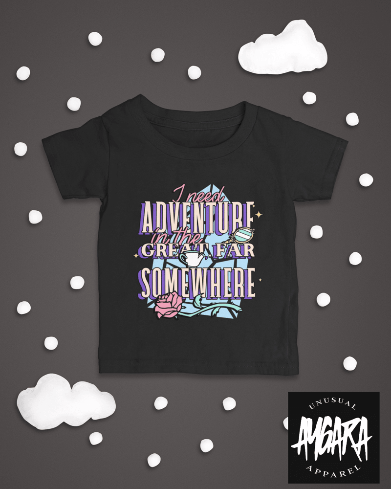 Baby-Youth "Need Adventure" Black Onesie/T-Shirt - Aygara