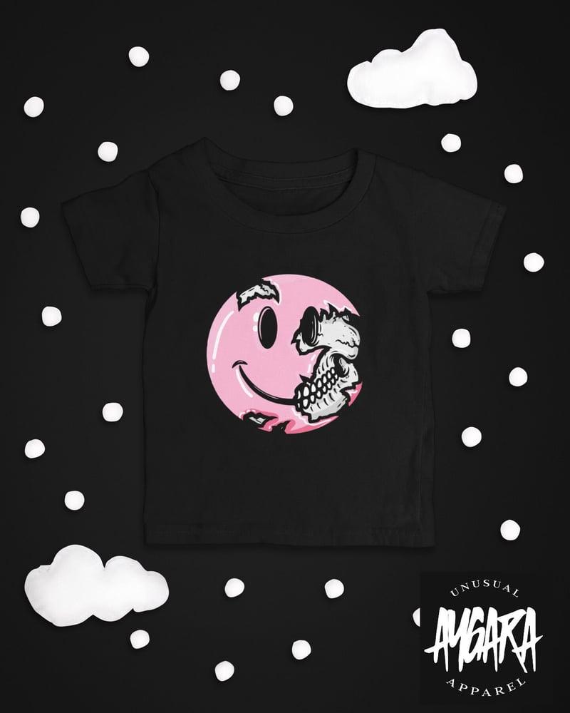 Baby-Youth Pink Smiley Onesie/T-Shirt - Aygara