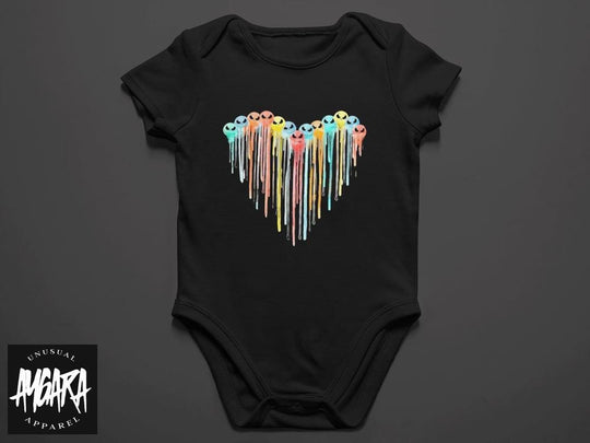 Baby-Youth Skele Heart Onesie/T-Shirt - Aygara