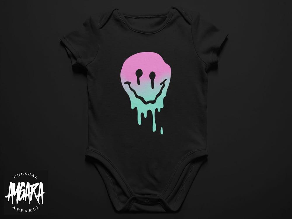 Baby-Youth Smiley Face Drip Onesie/T-Shirt - Aygara