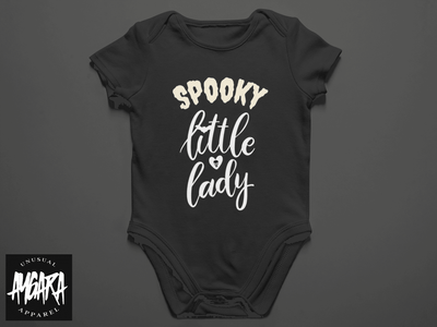 Baby-Youth "Spooky Little Lady" Black T-Shirt/Onesie