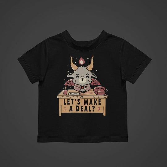 Baby/Toddler "Let's Make a Deal" Black Onesie/T-Shirt - Aygara