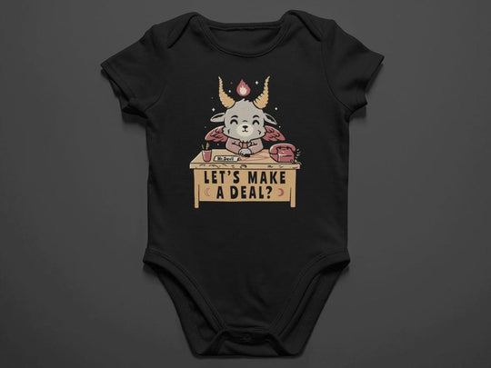 Baby/Toddler "Let's Make a Deal" Black Onesie/T-Shirt - Aygara