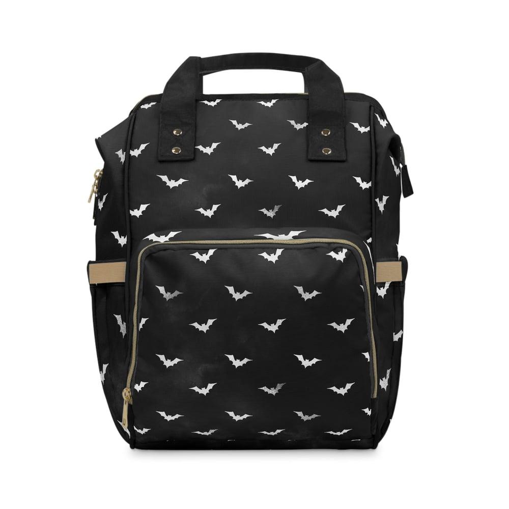 Black Bats Baby Diaper Bag - Aygara