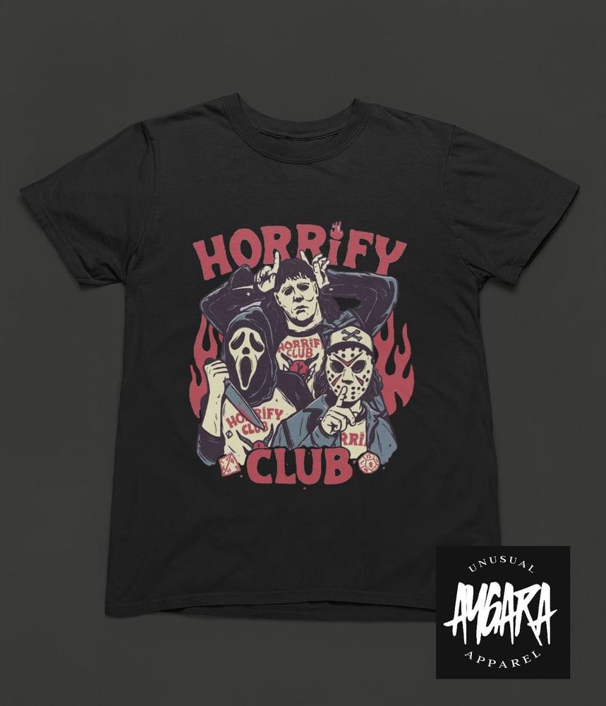 Black Horrify Club Adult T-Shirt - Aygara