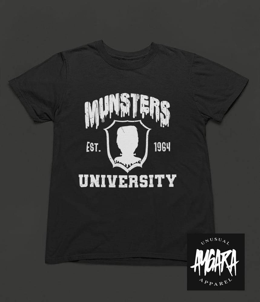 Black 'Munster's University' Adult T-Shirt - Aygara