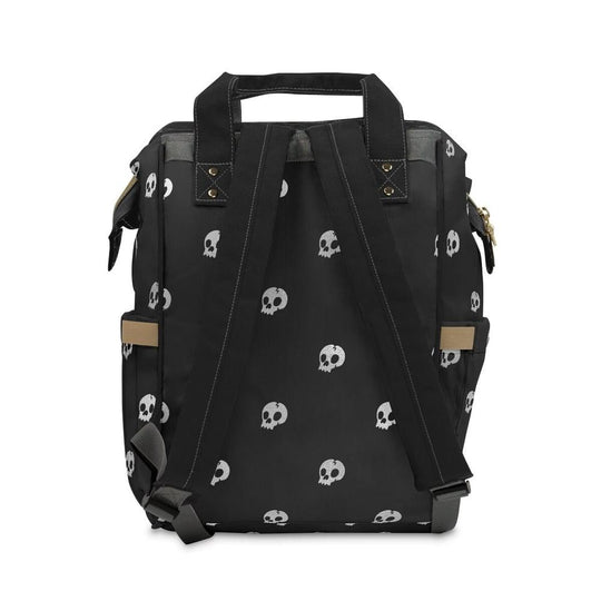 Black Skulls Diaper Baby Bag - Aygara