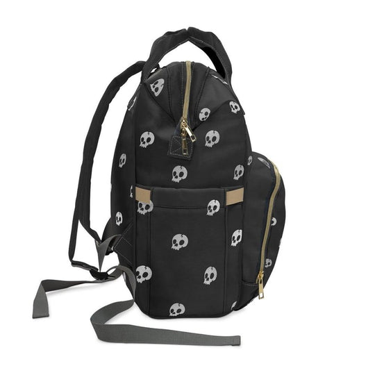 Black Skulls Diaper Baby Bag - Aygara