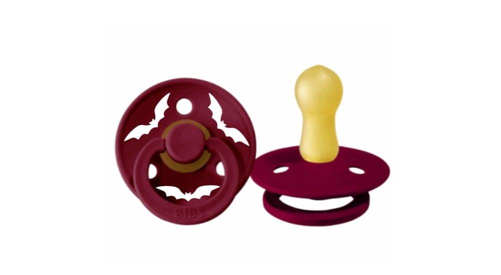 BPA Free Burgundy Wine with Bats Pacifier - Aygara