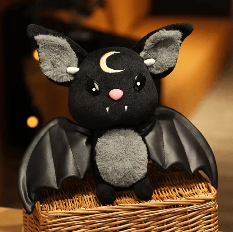 Extra Large Black Bat Stuffed Animal - Aygara