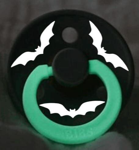 Glow In The Dark BPA Free Pacifier with Bats - Aygara