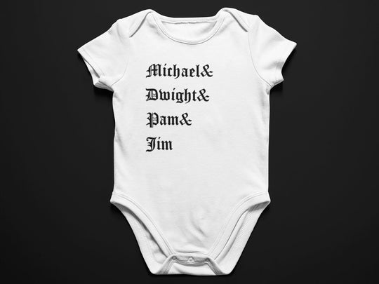 Black or White Baby Onesie "Office"