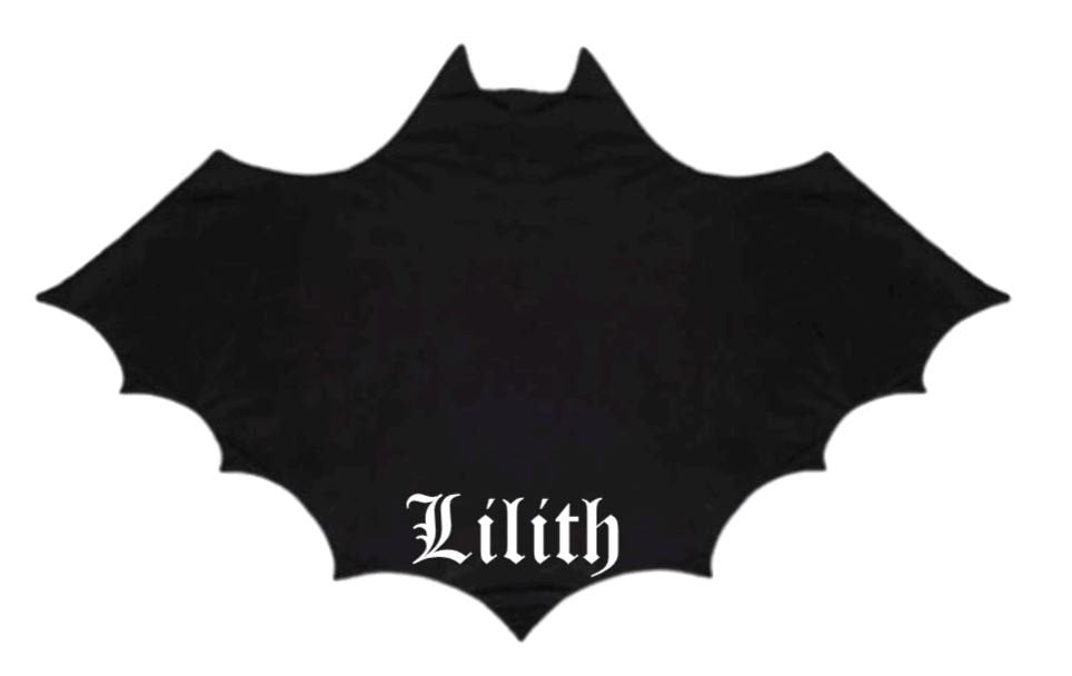 Baby Black Bat Customized Play Mat, Room Mat, or Blanket