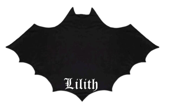 Baby Black Bat Customized Play Mat, Room Mat, or Blanket