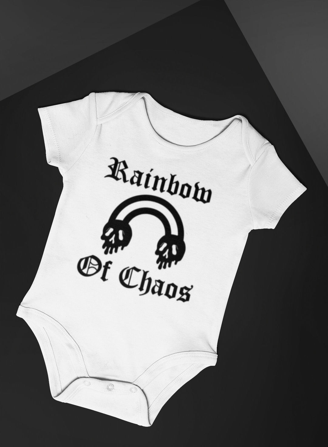 Baby Black or White Onesie "Rainbow of Chaos"