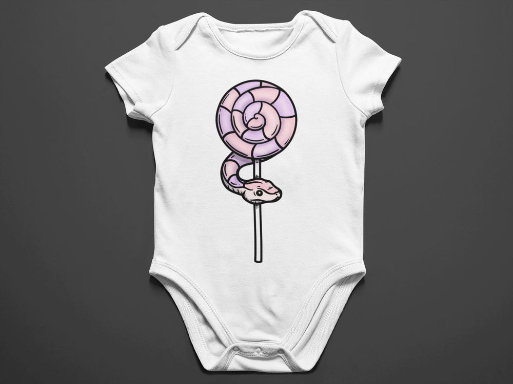 Baby "Snake Lollipop" Black or White Onesie