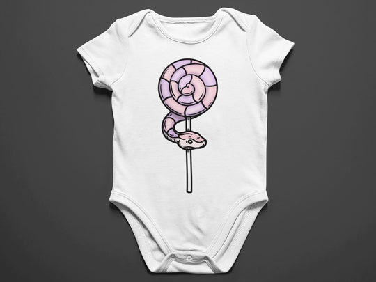 Baby "Snake Lollipop" Black or White Onesie