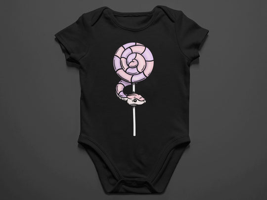 Baby "Snake Lollipop" Black or White Onesie
