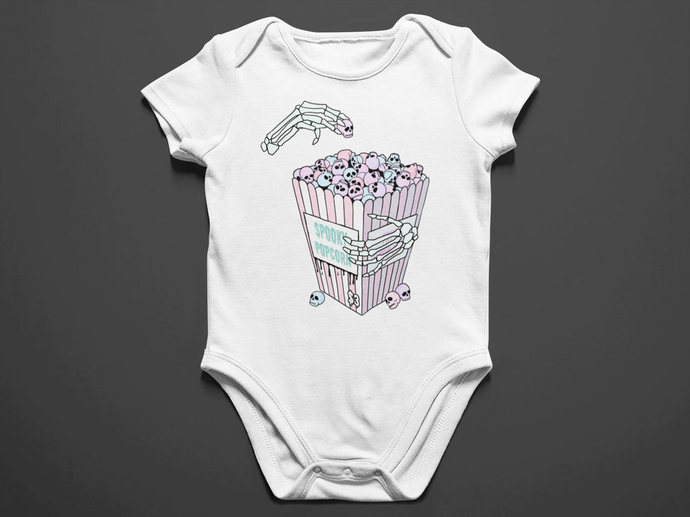 Baby-Youth "Spooky Popcorn" Black or White Onesie/T-Shirt