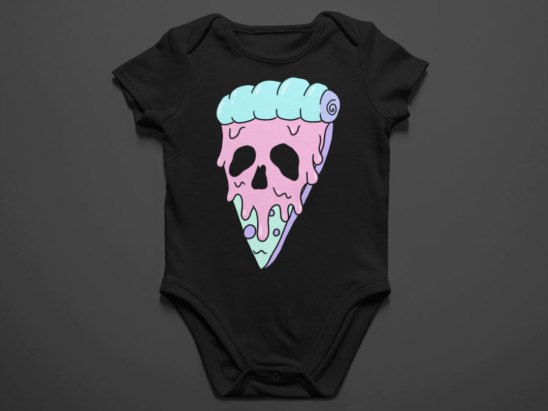 Baby "Spooky Pizza" Black or White Onesie
