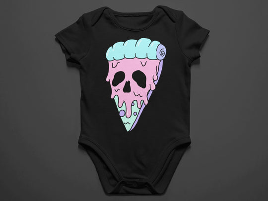 Baby "Spooky Pizza" Black or White Onesie