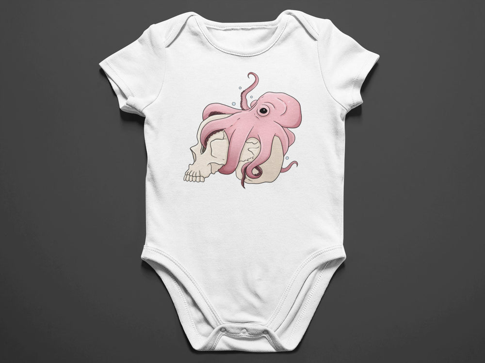 Baby "Octopus/Skull" Onesie in Black or White