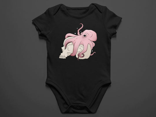 Baby "Octopus/Skull" Onesie in Black or White
