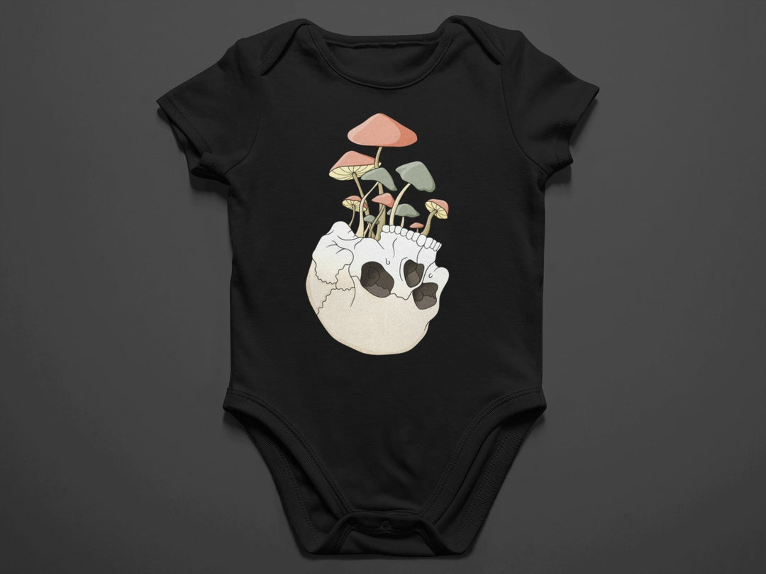Baby-Youth "Skull Mushroom Planter" Onesie/T-Shirt