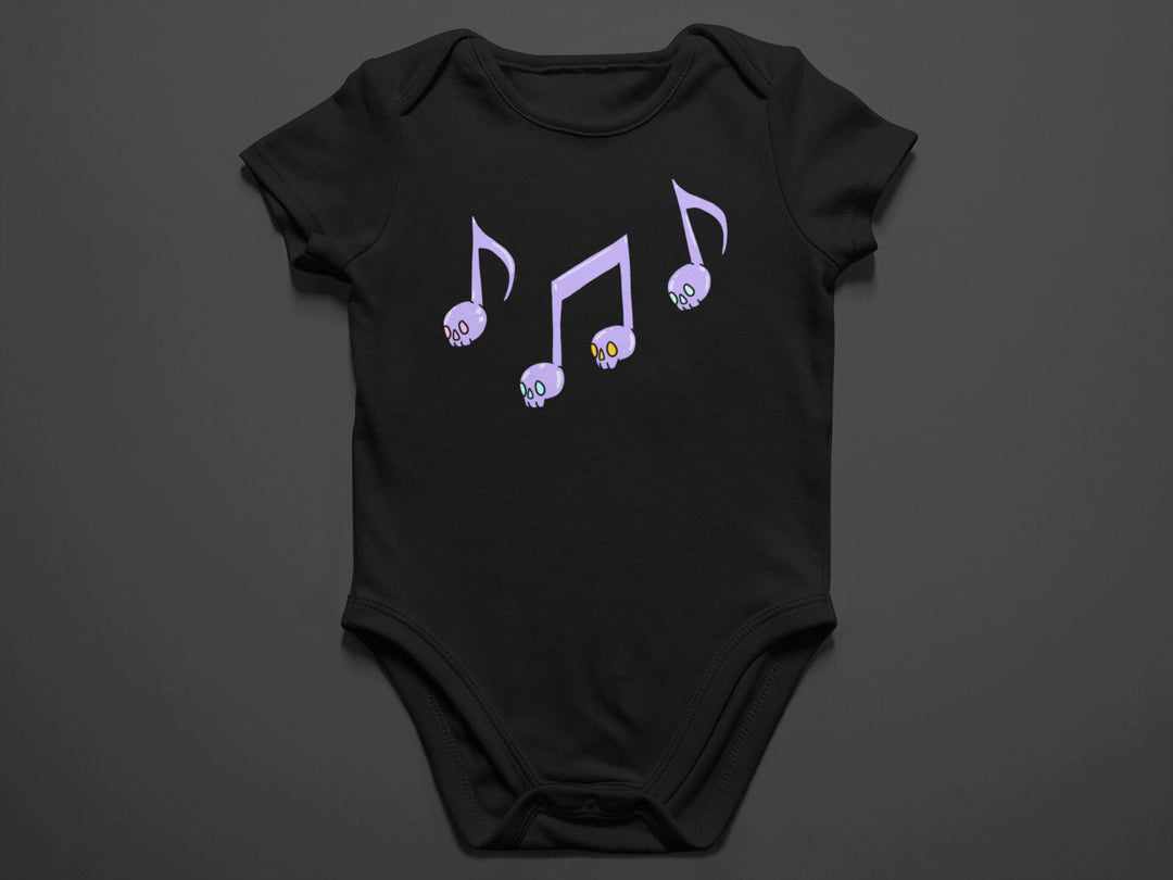 Baby-Youth "Spooky Music Notes" Onesie/T-Shirt