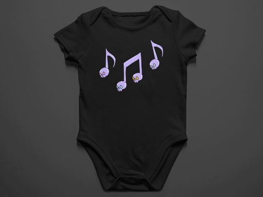 Baby-Youth "Spooky Music Notes" Onesie/T-Shirt