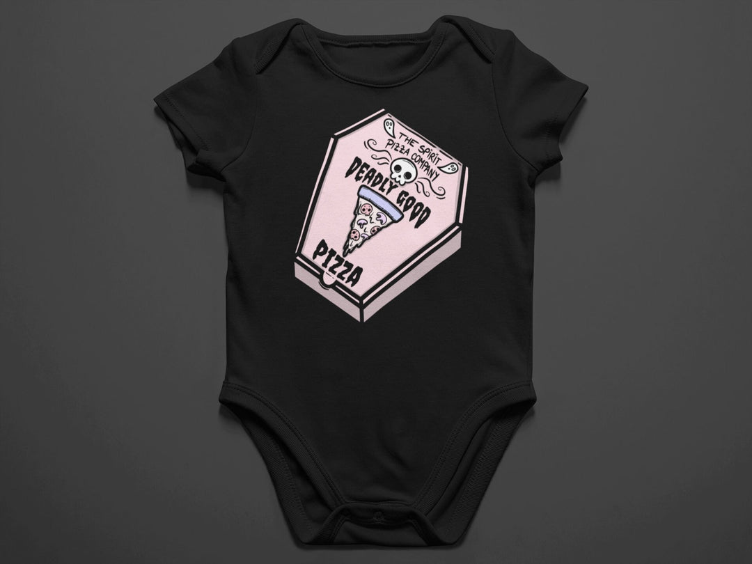 Baby-Youth "Spirit Pizza Co." Black Onesie/T-Shirt