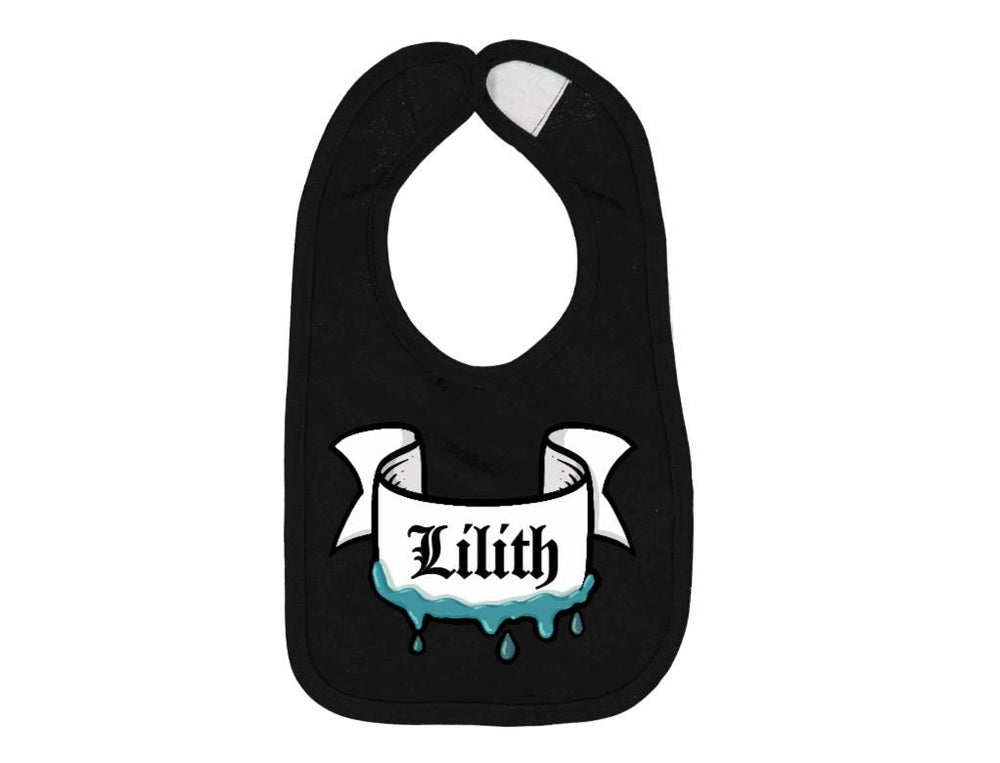 Purple or Blue Custom Name Baby Banner Bib