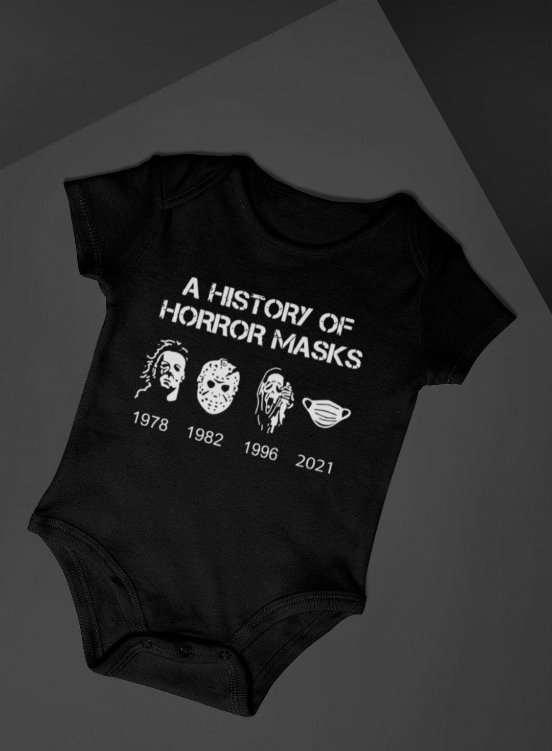 Baby-Youth "History of Horror Masks" Onesie/T-Shirt