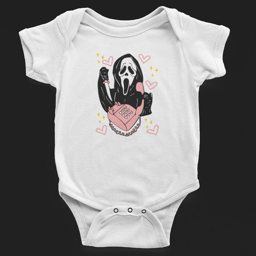 Baby-Youth White Ghost Calling Onesie/T-Shirt