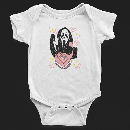 Baby-Youth White Ghost Calling Onesie/T-Shirt