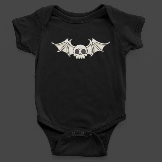 Baby-Youth "Skeleton Bat" Black Onesie/T-Shirt